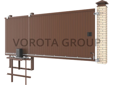 Откатные ворота Doorhan из сэндвич-панелей 4000x2200