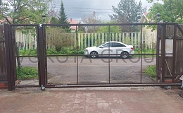 ворота каркас коричневые